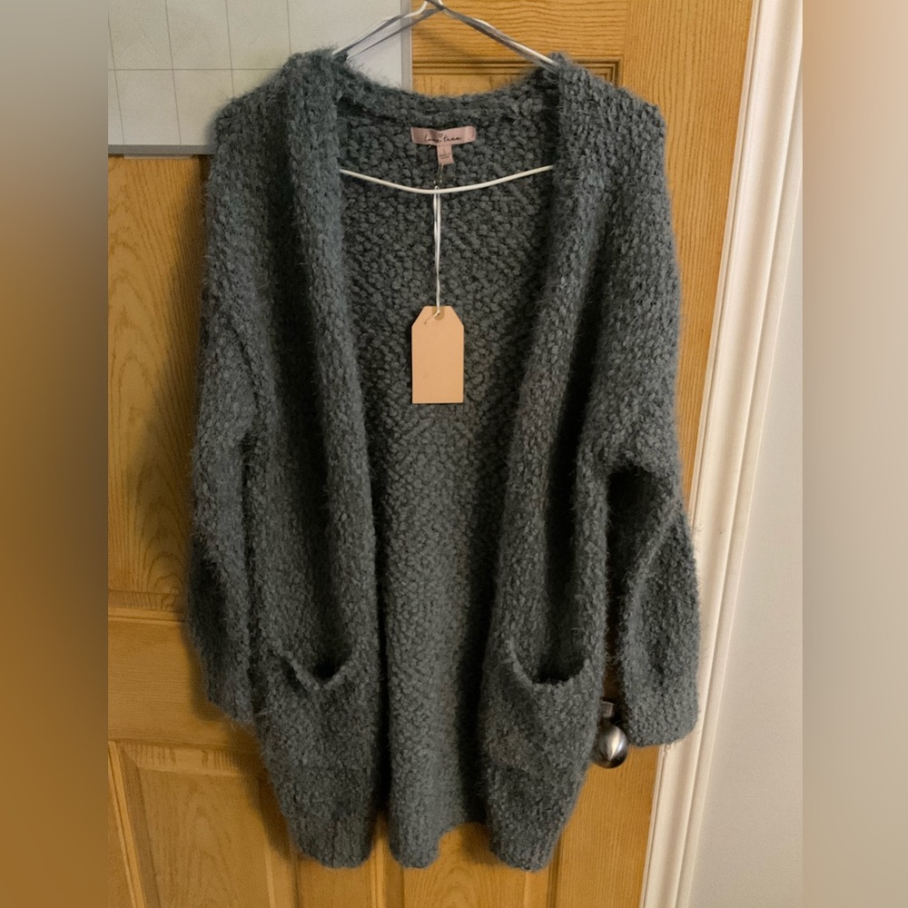 NWT Love tree size large fluffy sweater